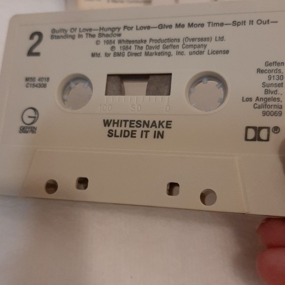 Whitesnake Slide It In Cassette Tape 1984 Metal Heavy Metal RCA Records READ - Picture 6 of 12